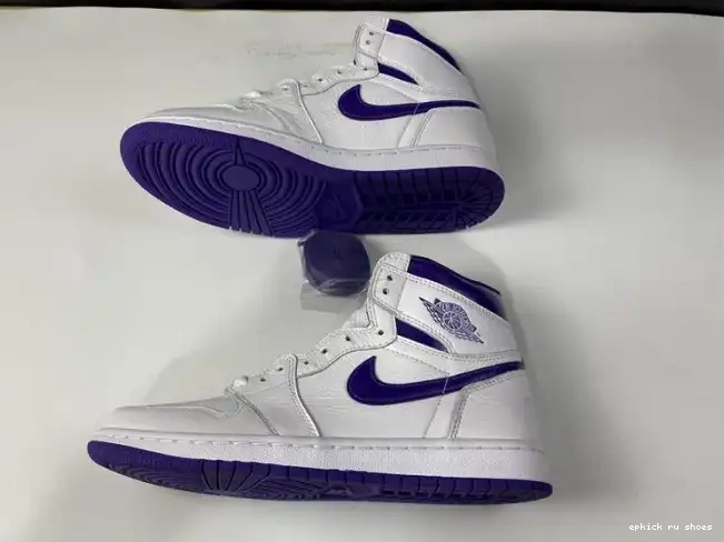 Rep RETRO HIGH AIR CD0461-151 COURT JORDAN 1 PURPLE 0507